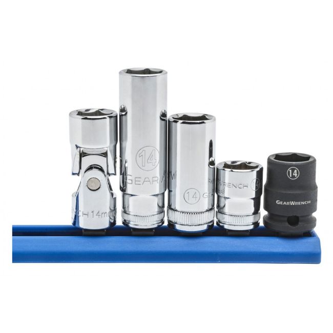 GearWrench 80945 Socket Set 5 Piece 3/8" Drive 6 Point 14MM 80945