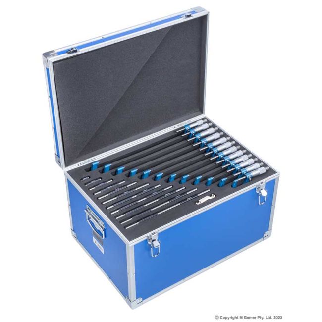 Accud 0-12" 12 Piece Outside Micrometer Set AC-324-012-12