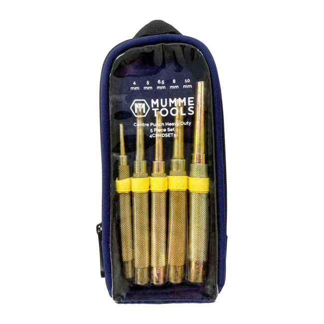 Mumme Tools Centre Punch Heavy Duty 5 Piece Set 4CPHDSET5