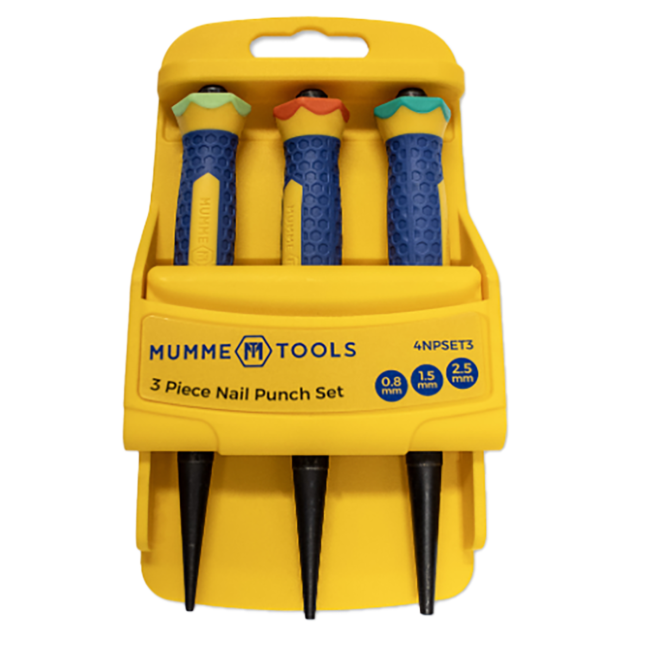 Mumme Tools Nail Punch 3 Piece Set 4NPSET3