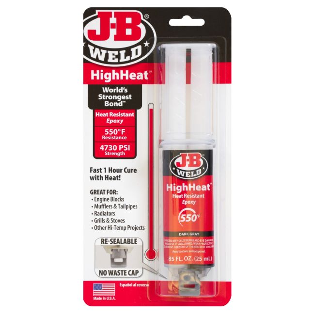 J-B Weld 25ML HighHeat Epoxy Syringe 50197