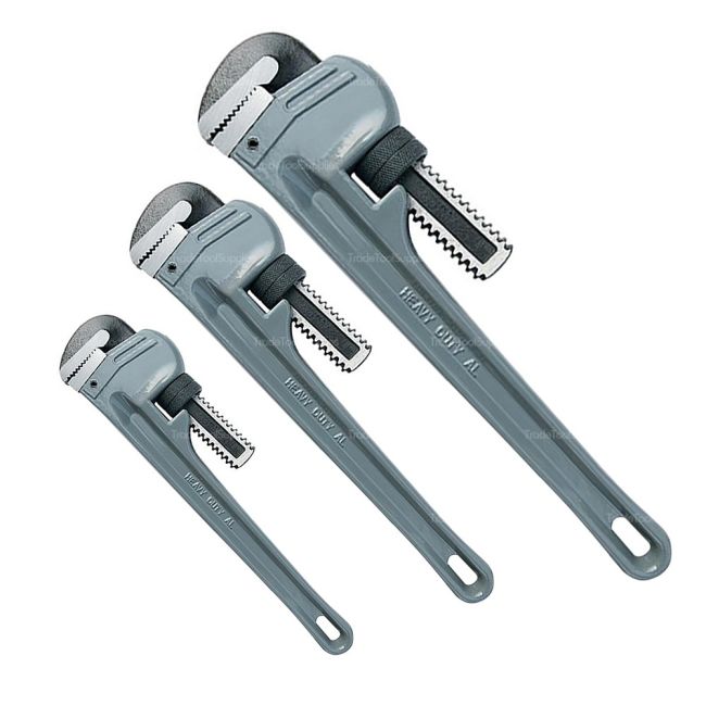 ECLIPSE Pipe Wrench 3 Piece 10/14/18" Aluminum Leader Pattern EC-EAPW