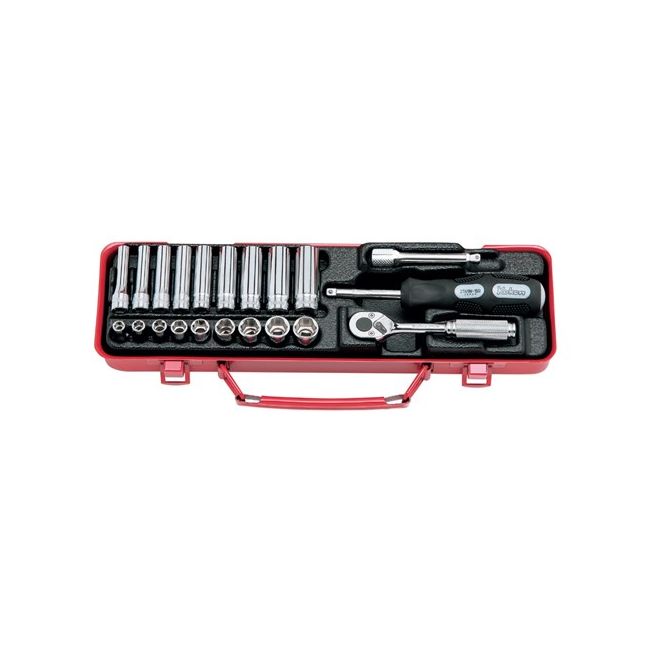 Koken Socket Set 1/4Dr 6PT Std & Deep 21PCS KO2277
