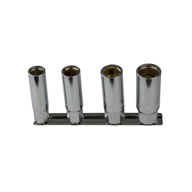 Koken SPARKPLUG SOCKET SET 3/8 DR WITH SPRING CLIPS 14 16 18 20.8 KO3300C/4 