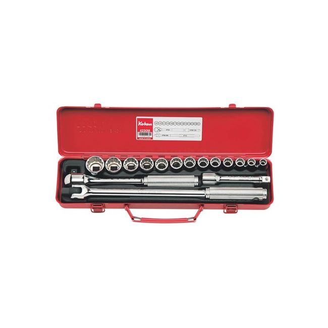 Koken 17PC 1/2"Dr Metric Socket Set (9MM 26MM) KO4230M