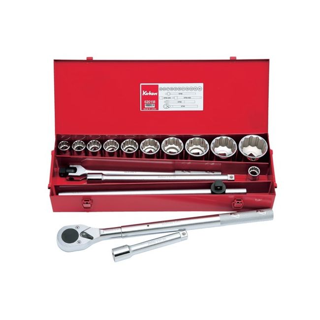 Koken Socket Set 3/4Dr 12PT 7/8-2 AF (18PCS) KO6201A