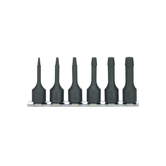 Koken 6PC 3/8"Dr Bolt Twister Set (2MM 10MM) (L60) On Rail KORS3129/6-L60