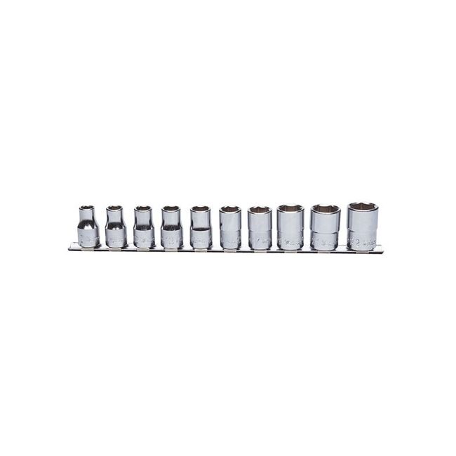 Koken 10PC 1/2"Dr 10-22MM On Rail Socket Set KORS4400M/10