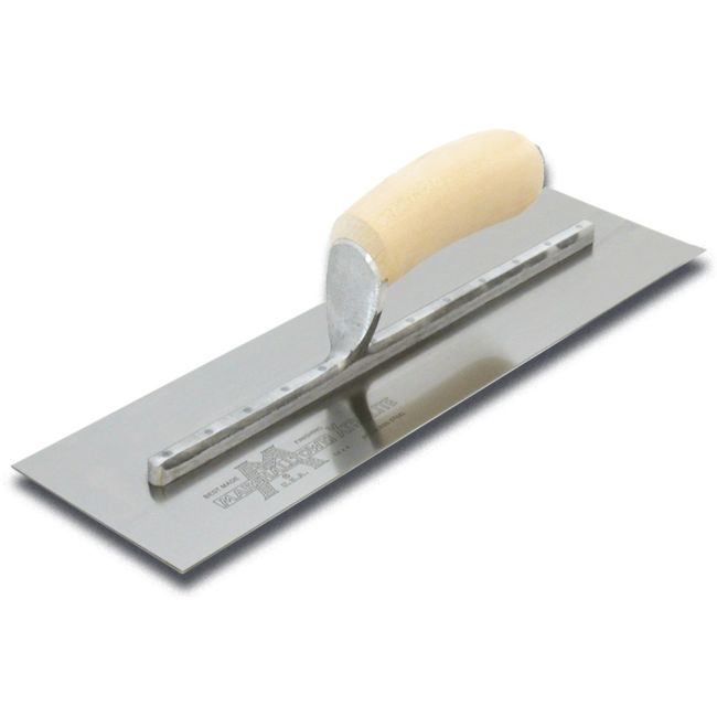 Marshalltown FINISHING TROWEL 356 X 121MM CARBON STEEL WOOD HANDLE MTMXS73H - 11499