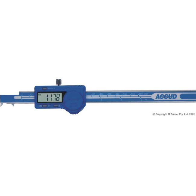 Accud 3-200mm Dualscale Digital Hook Caliper AC-154-008-11
