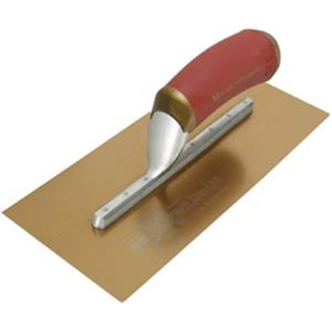 Marshalltown FINISHING TROWEL 406X127MM PERMASHAPE FLAT GOLD STAINLESS STEEL 12176