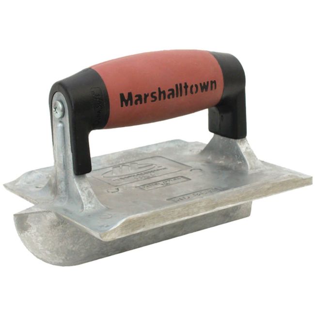 Marshalltown MT834D - Heavy Duty Zinc Hand Groovers 152 x 111mm with DuraSoft Handle -14106