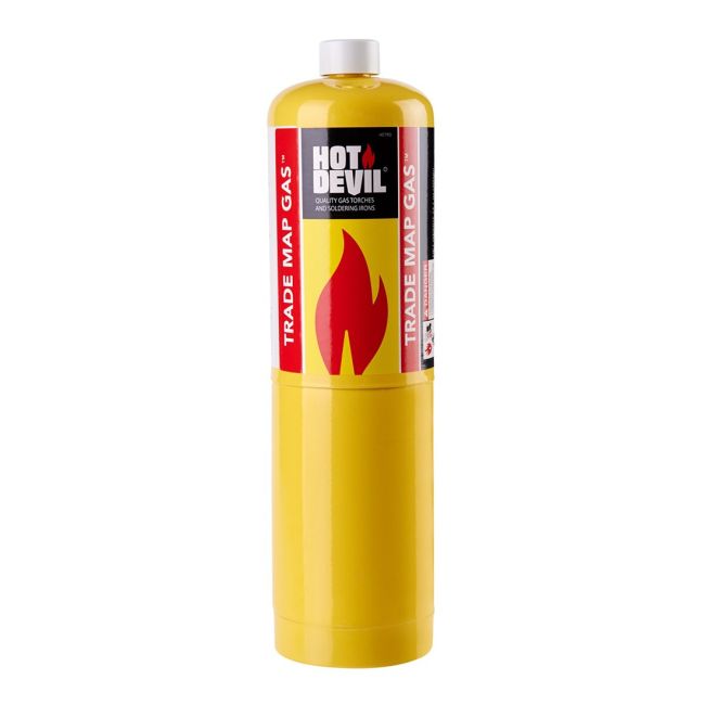 Hot Devil Gas Bottle Cylinder Trade Map 14.1oz/400g Oxy Blow Torch HDTRD