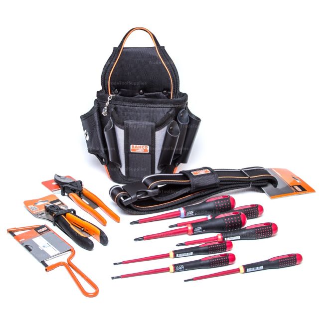 Bahco Electrician's Tool Pouch with Tools 4750-ETK