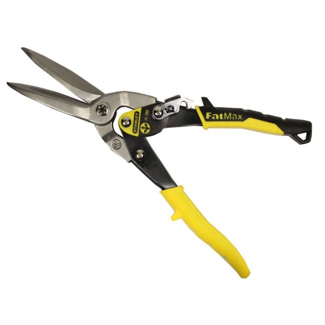 Stanley Aviation Snips FATMAX Long Cut Straight Compound Action 14-566