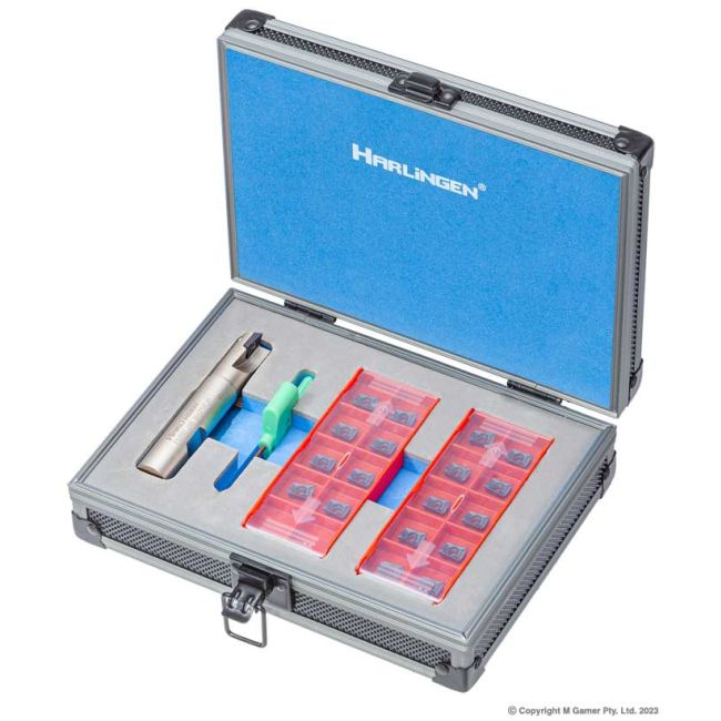 Harlingen 90° APKT Indexable End Mill Set H-11-373-S40