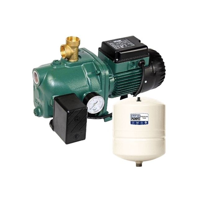 DAB PUMP SURFACE MOUNTED JET WITH PRESSURE SWITCH 80L/MIN 48M 1.0KW 240V +18L TANK DAB-132MP-18V