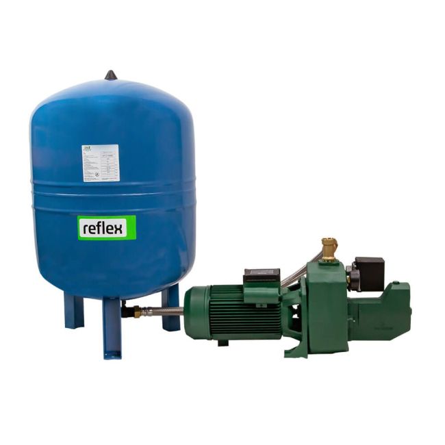 DAB PUMP + TANK - PUMP SURFACE MOUNTED CAST IRONWITH PRESSURE SWITCH 120L/MIN 62M 1.85KW  DAB-251MP-100V