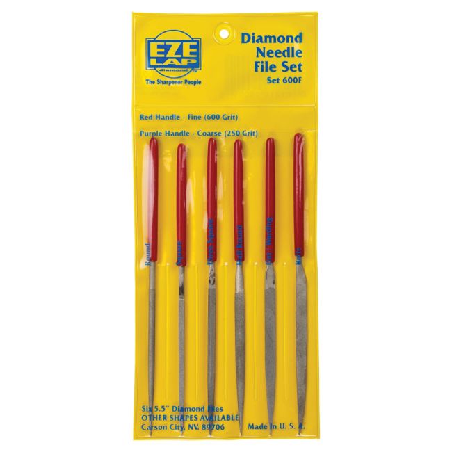 Eze-Lap Coarse 6Pc Diamond Needle File Set 600C