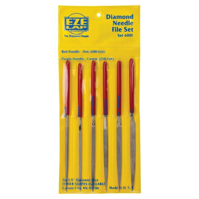 Eze-Lap Fine 6Pc Diamond Needle File Set 607F