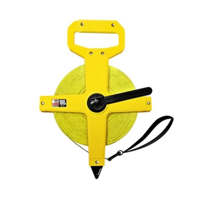 Tajima Symron-R 100m Fibreglass Tape Measure with End Hook 6400034