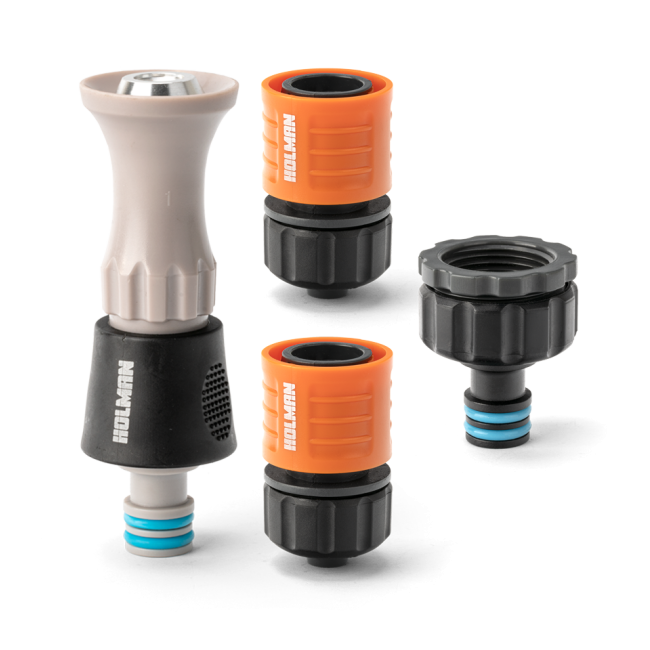 Holman 12mm 4 Piece Hi-Flow Nozzle Connector Set 6540H