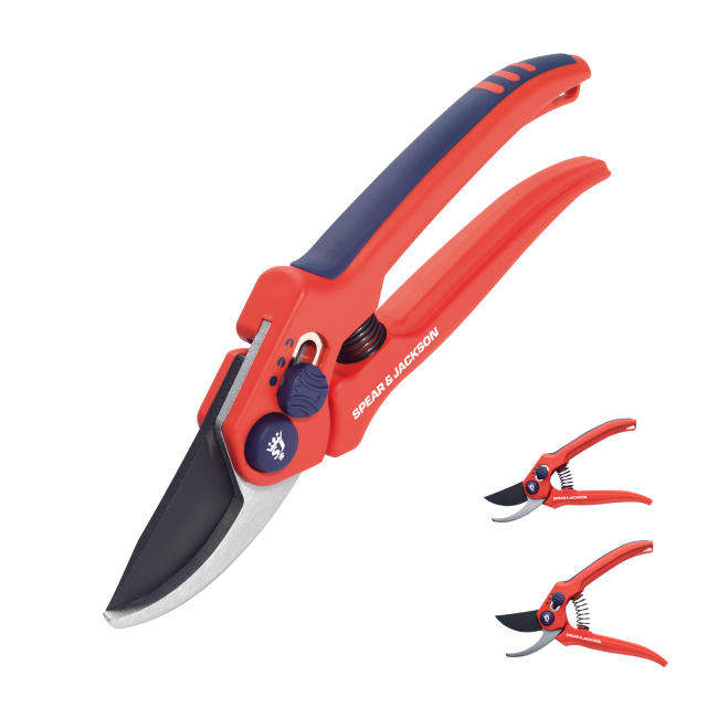 Spear & Jackson Secateurs Bypass Adjustable SJ-6559BS