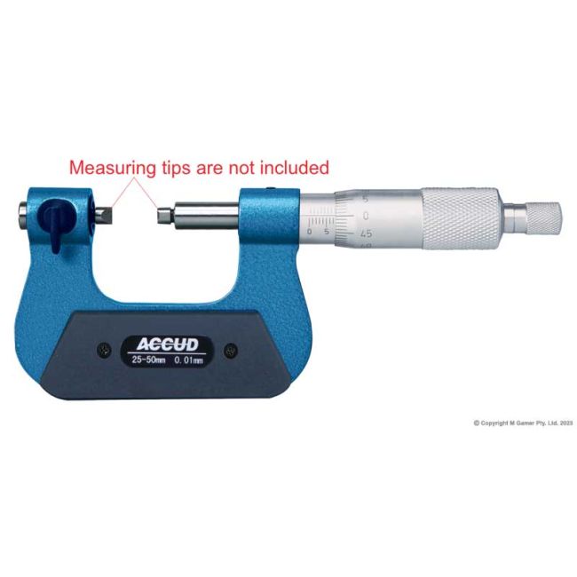 Accud 25mm Screw Thread Micrometer AC-343-001-02
