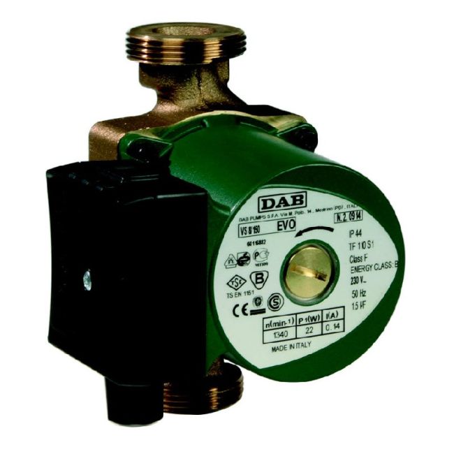 DAB PUMP CIRCULATOR DOMESTIC 60L/MIN 6M 77W 240V BRONZE BODY HOT WATER DAB-VS65-150