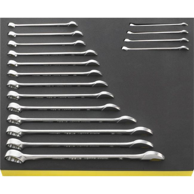 Stahlwille SET  17PC METRIC COMBO SPANNER #13  6MM - 24MM  IN TCS INLAY SW13/17 TCS - 96830164
