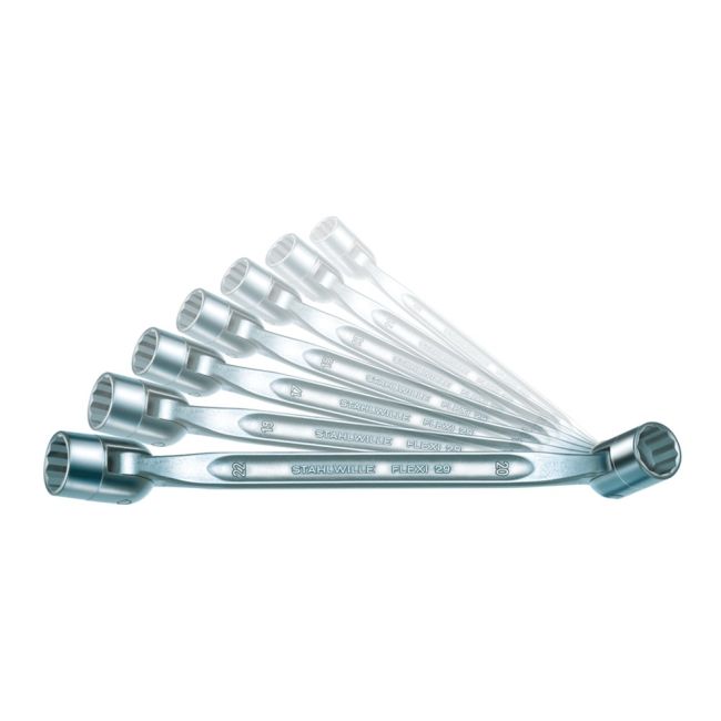 Stahlwille SET  7PC FLEXI JOINT SPANNER SET   8 X 9MM - 20 X 22MM SW29/7 - 96430101