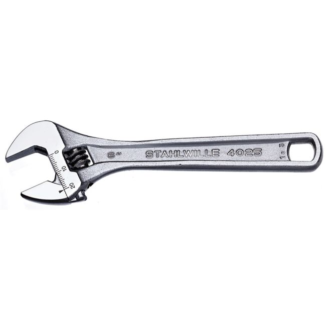 Stahlwille WRENCH  150MM (6")  ADJUSTABLE   CHROME PLATED SW4025 6 - 40250106