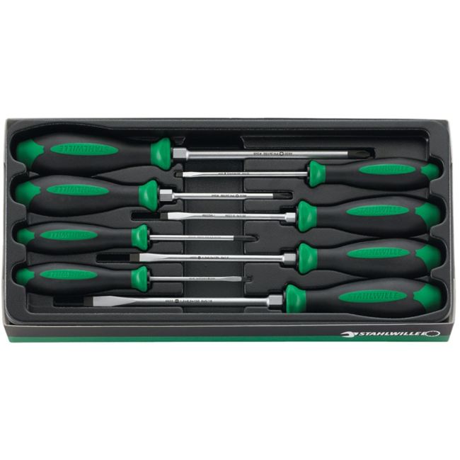 Stahlwille SET  8PC DRALL+ SCREWDRIVER   5 SLOTTED / 3 PHILIPS HEAD SW4697 - 96469715