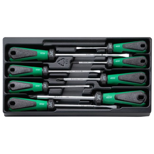 Stahlwille 8PC 3K DRALL SCREWDRIVER SET 5 SLOT / 3 PHILLIPS 96489210