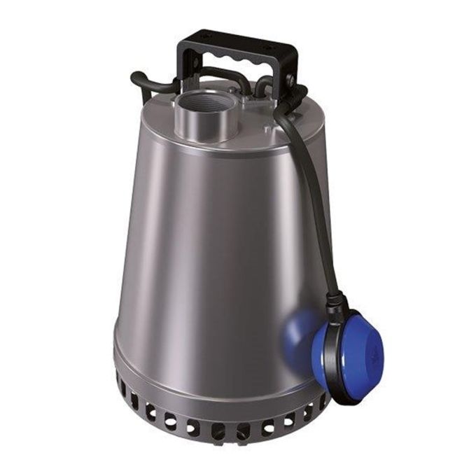 Zenit PUMP SUBMERSIBLE SLIGHTLY DIRTY WATER 300L/M 12.4M 0.55KW 240V ZEN-DRSTEEL55MA