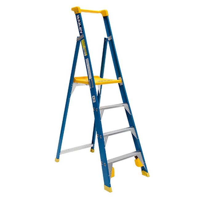 Bailey FS10721 Ladders Platform Stepladder 3 Step 0.86m 150kg Pro FIBERGLASS FS10721