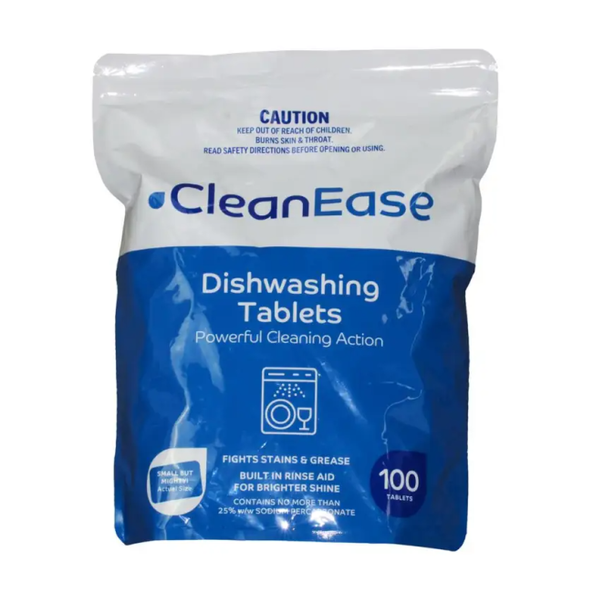 Clean Ease 100 Pack Dishwashing Tablet DTB100PK