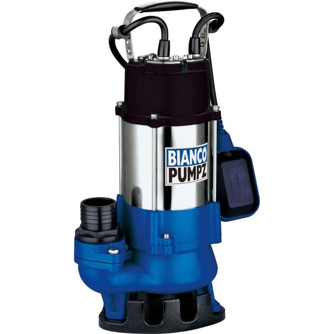 Bianco PUMP SUBMERSIBLEDIRTY WATER WITH FLOAT 300L/MIN 12M 750W 240V BIA-B75VAS2