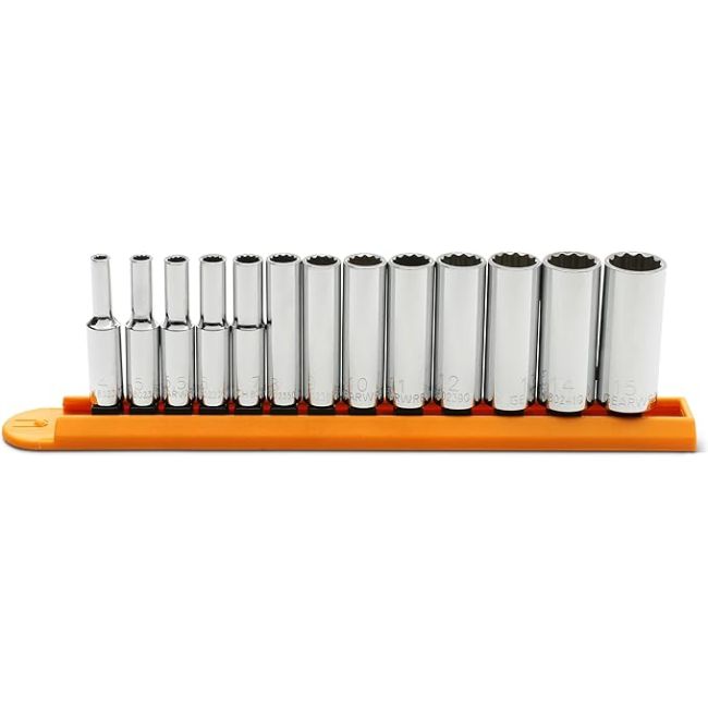 Gearwrench 13PC 1/4" DR Metric Deep Socket Set 80308