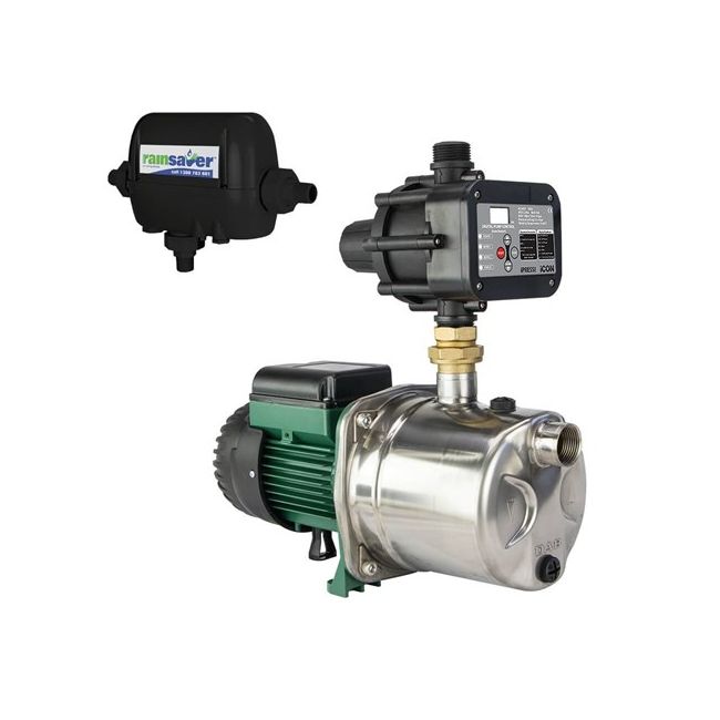 Rainsaver PUMP CHANGEOVER RS4E SURFACE MOUNTED CLEAN WATER 60L/MIN 46M 600W 240V RS4E-JINOX82MPCI