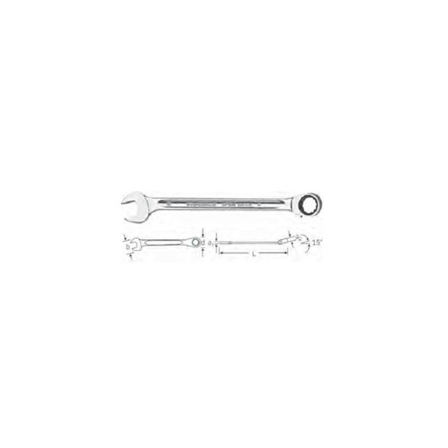 Stahlwille SPANNER  13MM COMBO RATCHET REVERSIBLE 72TTH SW17 13 - 41171313