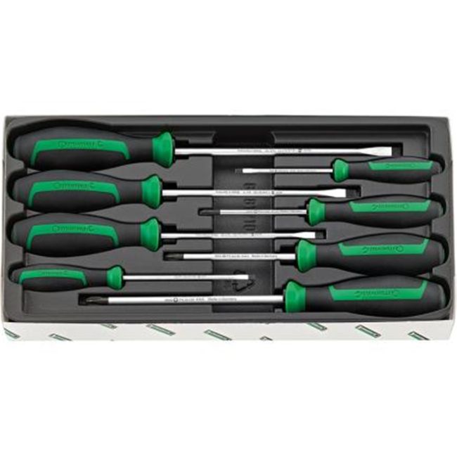 Stahlwille SET 8PC DRALL+ SCREWDRIVER SET  5 SLOT / 3 PHILIPS HEAD SW4692/8 - 96469215