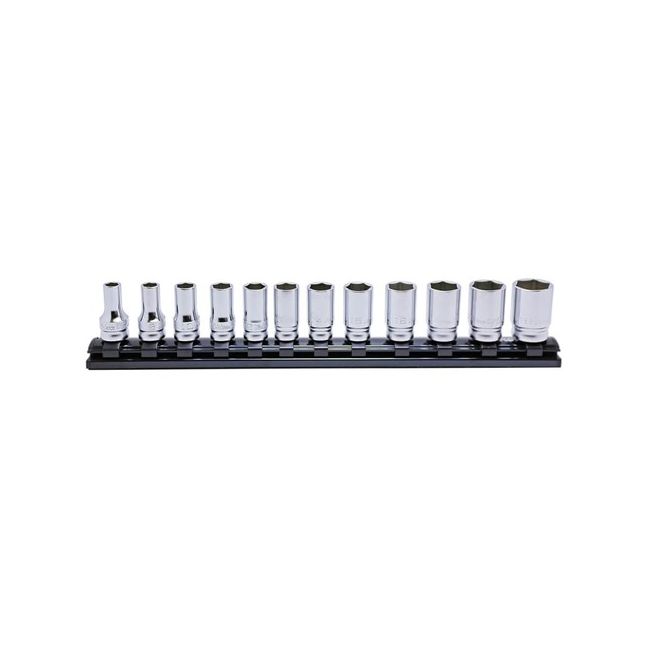 Koken Socket Set 3/8" Drive 12 Piece On Magnetic Rail 7-19MM KORS3300XZ/12
