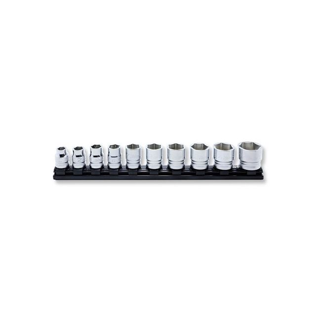 Koken Socket Set 1/2" Drive 10 Piece On Magnetic Rail 10-27MM KORS4400MZ/10