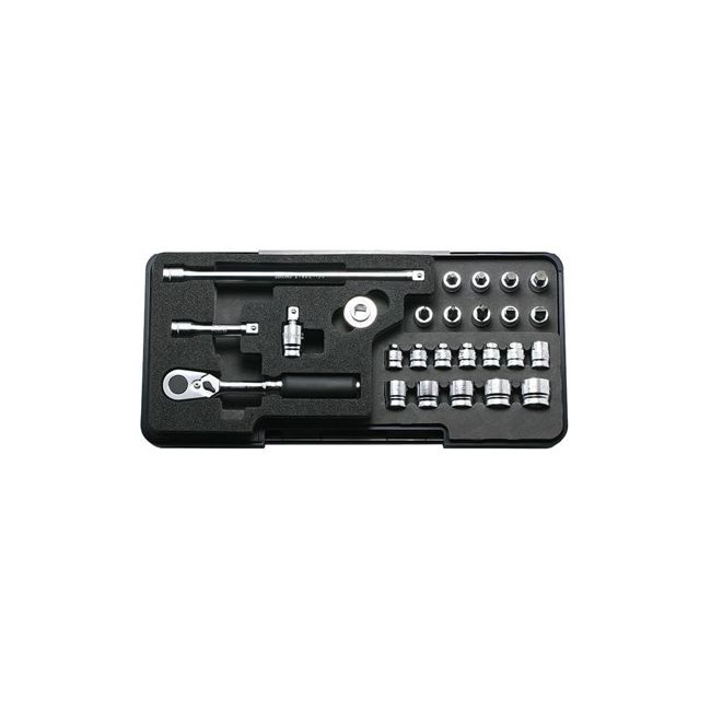 Koken 1/4"Dr 26PC Socket Set 6POINT 4-14MM KOP2285Z