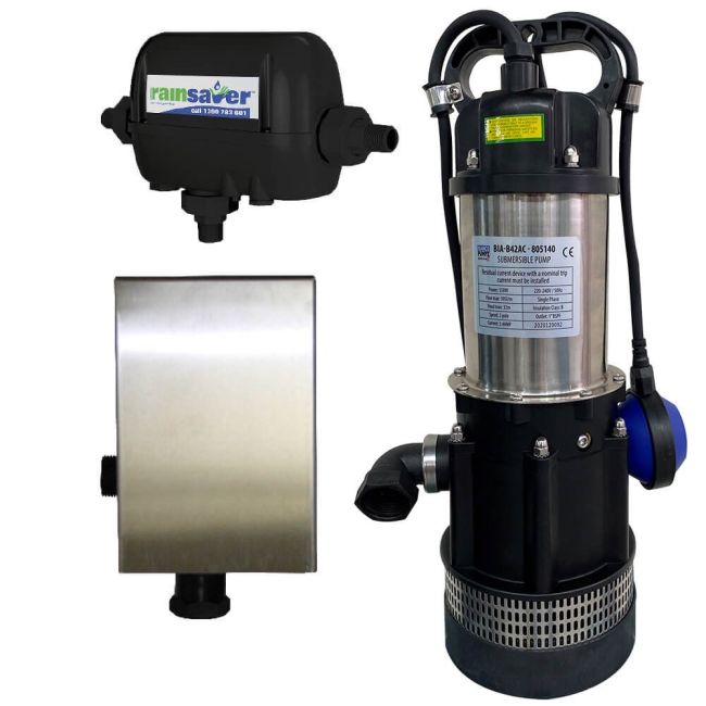 Bianco Rainsaver MK4E & Multistage Pump with SK13BA controller in a stainless steel enclo RS4E B42ACMPCXH