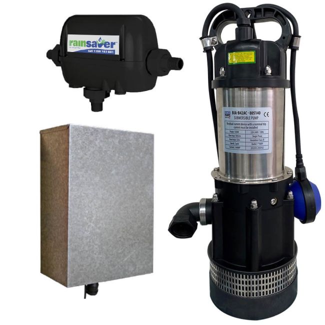 Bianco Rainsaver MK4E & Multistage Pump with SK10 controller in a galvanised enclosure RS4E B42ACMPCXBPH