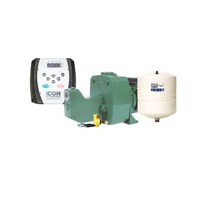 DAB VFD Pressure System Inc Transducer  3 way tee  8L Pressure Tank & Drive DAB-251MVFD