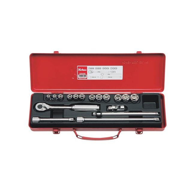 Koken 17PC 3/8"Dr Socket Set KO3250M