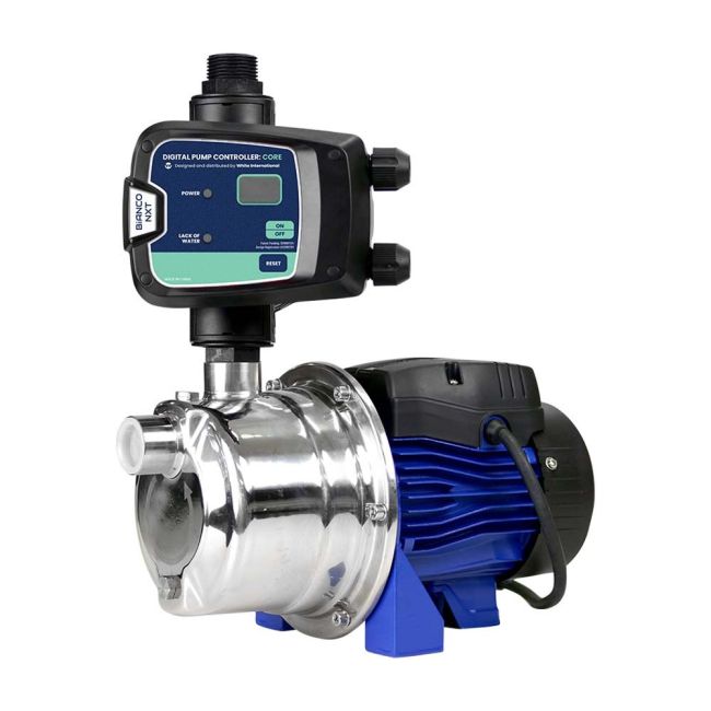 Bianco 40m 0.45kW 240V Stainless Steel Surface Mount Pump with nXt Controller BIA-INOX45S2NXT
